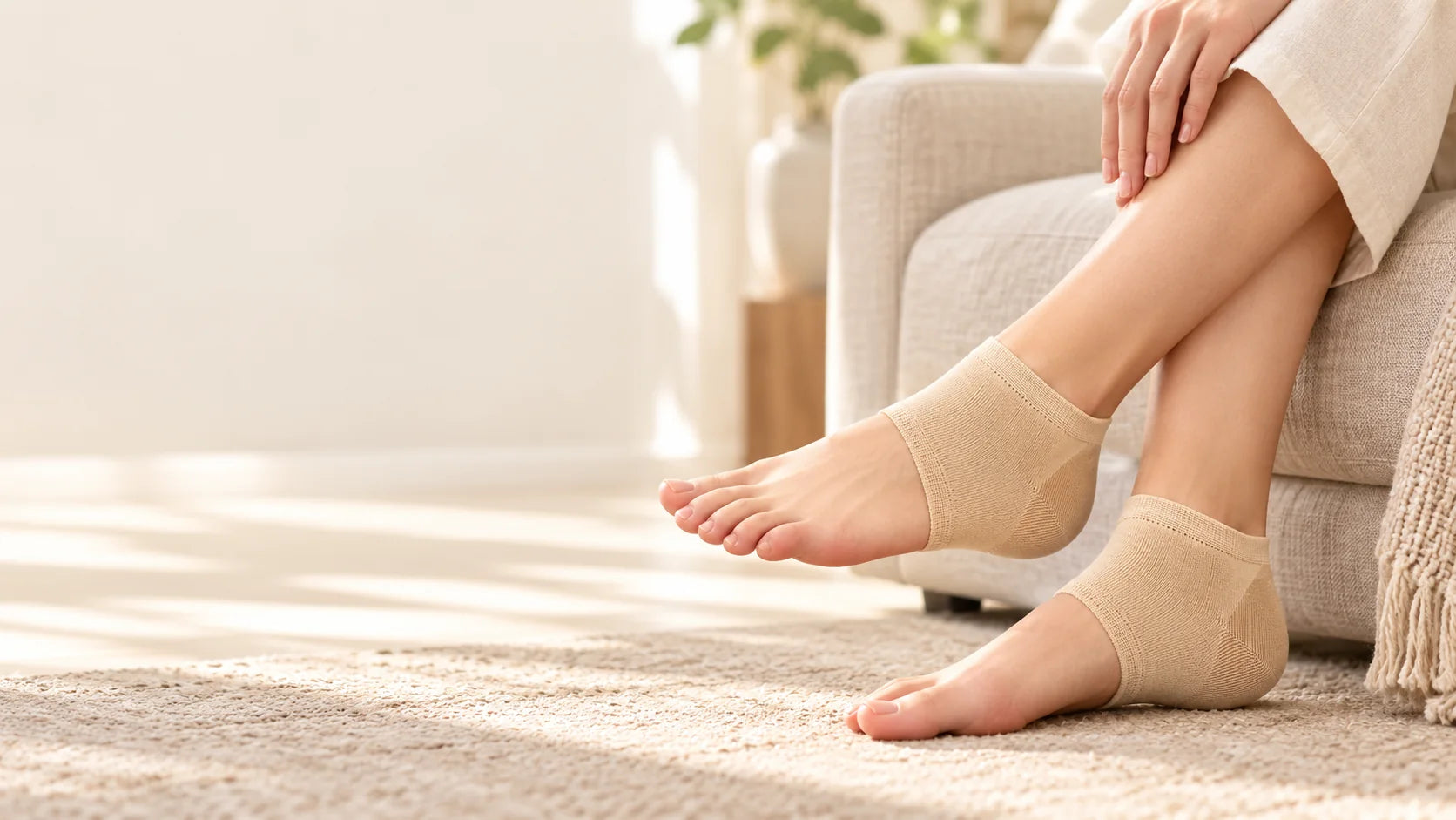 Gel Heel Care Socks | Reusable & Open-Toe | Feelstead · FEELSTEAD